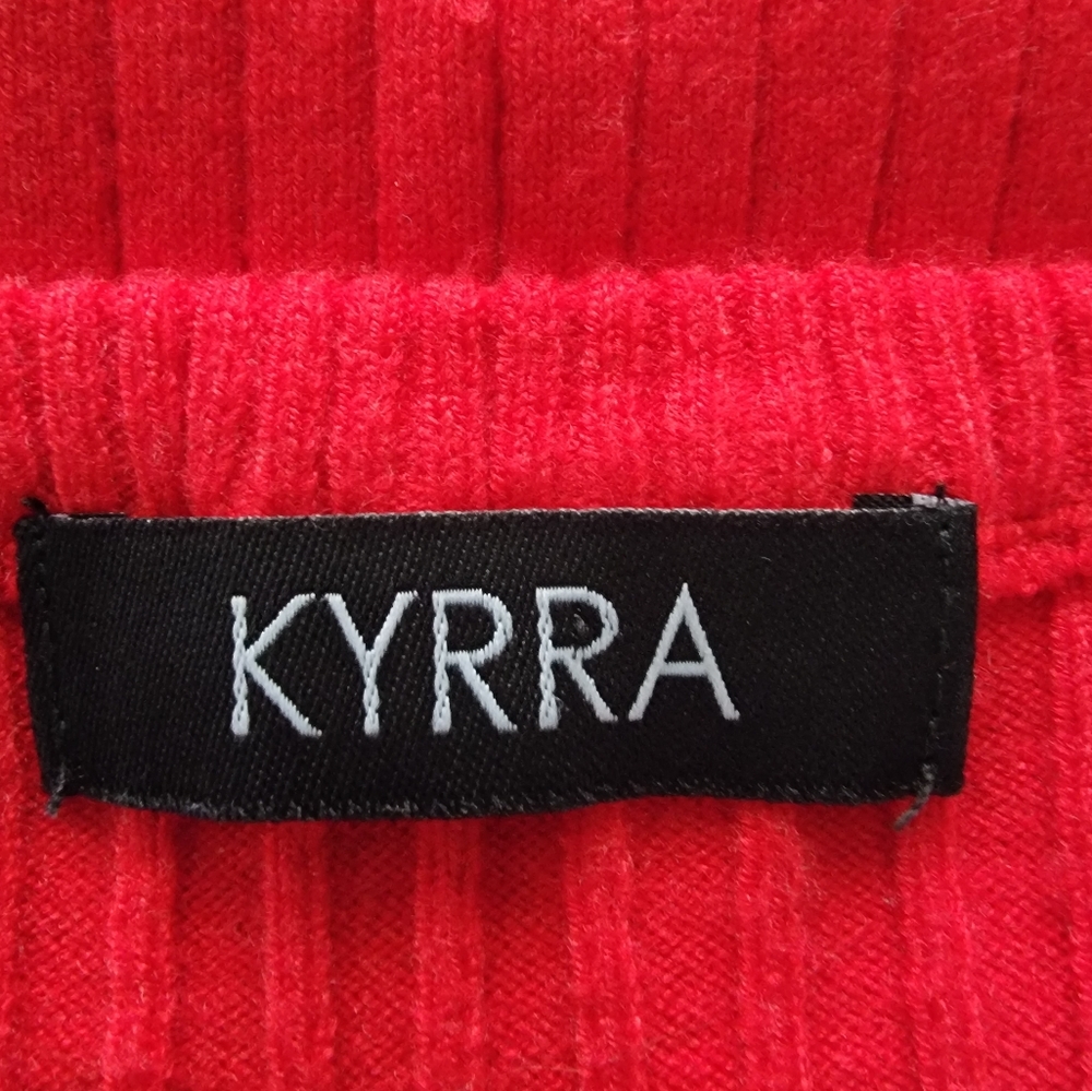 KYRRA Red Ribbed Bodycon Dress - Picture 4 of 5